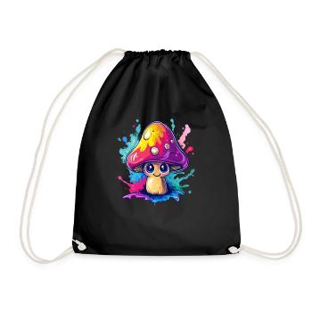 Colorful lucky guy - Drawstring Bag - black - Front