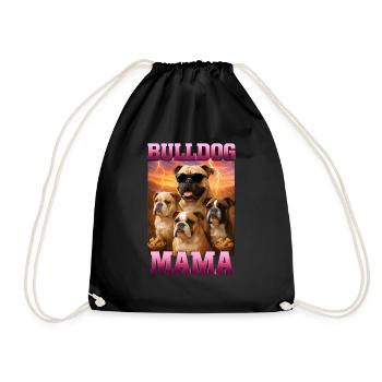 Bulldogge - Turnbeutel - Schwarz - Vorne
