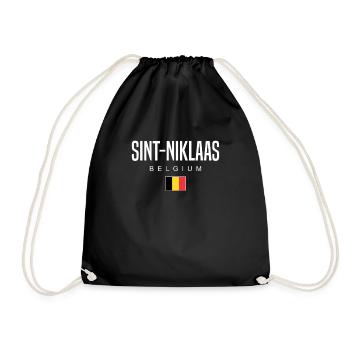 Sint-Niklaas Belgien - Turnbeutel - Schwarz - Vorne