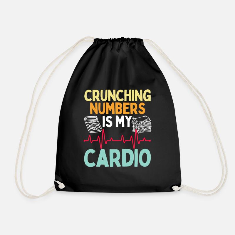 Faire des chiffres, c’est mon cardio - Sac de sport léger - noir