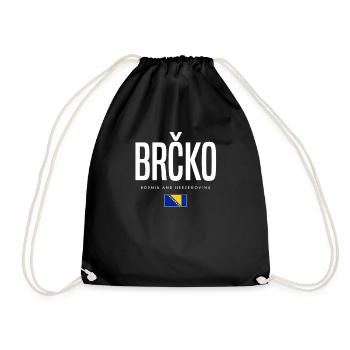 Brcko, Bosnie-Herzégovine - Sac de sport léger - noir - Devant