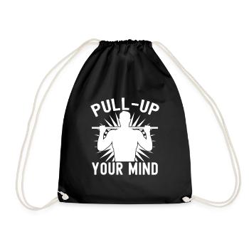 Gym Junkies Pull-Up Your Mind Calisthenics Fitness - Turnbeutel - Schwarz - Vorne