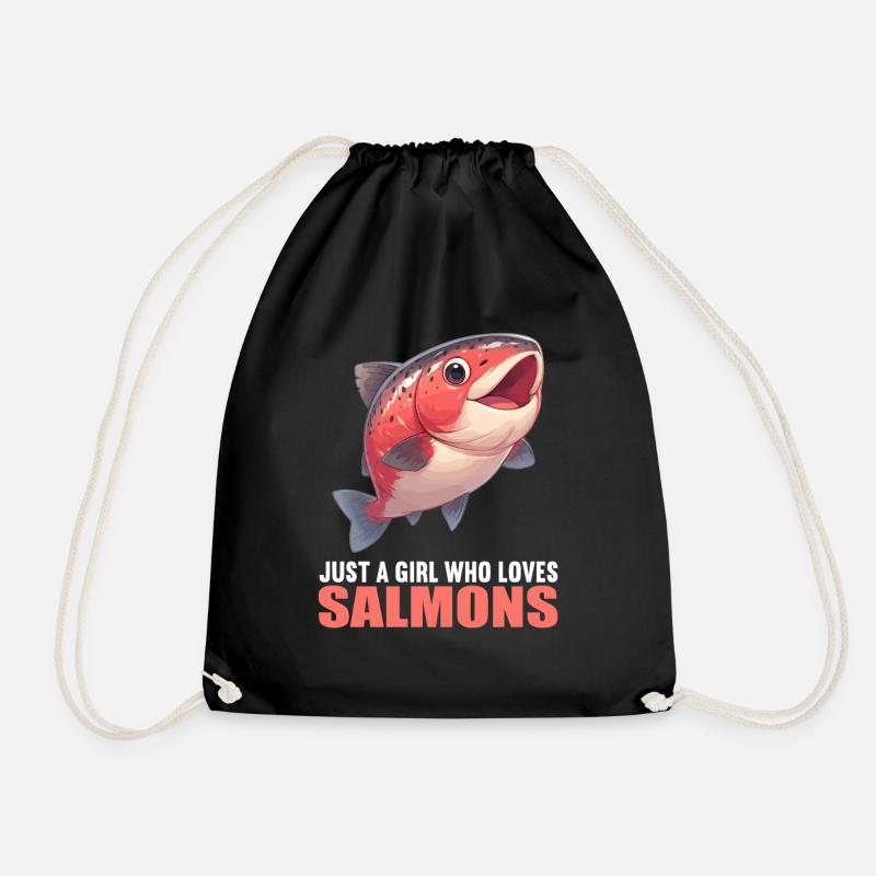 Saumon Saumon - Sac de sport léger - noir