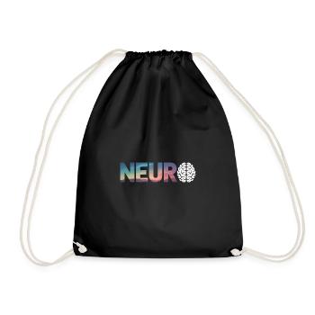 Neuro Brain Design for Science Enthusiasts - Drawstring Bag - black - Front