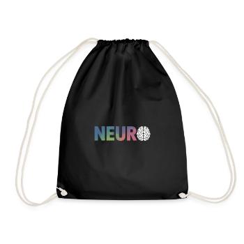 Neuro Brain Design for Science Enthusiasts - Drawstring Bag - black - Front