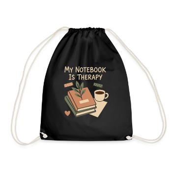 Tenue d’un journal Esthétique Planificateur créatif Écriture de vie - Sac de sport léger - noir - Devant