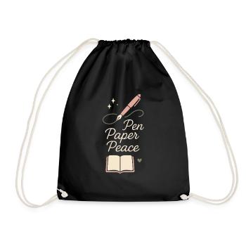 Tenue d’un journal Esthétique Planificateur créatif Écriture de vie - Sac de sport léger - noir - Devant