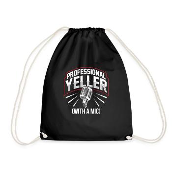 Funny Sports Announcer - Drawstring Bag - black - Front