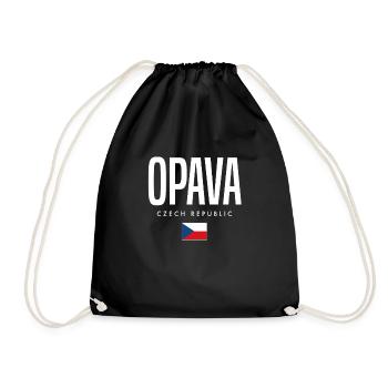 Opava Tschechien - Turnbeutel - Schwarz - Vorne