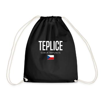 Teplice Tschechien - Turnbeutel - Schwarz - Vorne
