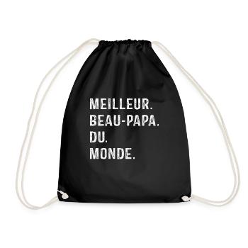 Best Father-in-Law In The World Father's Day - Drawstring Bag - black - Front