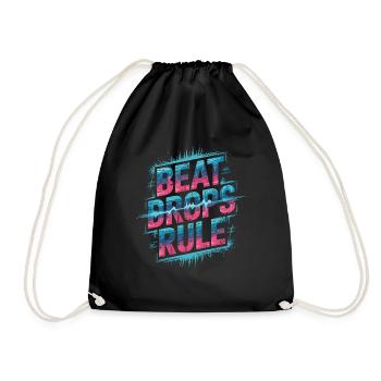 Beat Drops Chemise Règle - EDM Soundwave - Sac de sport léger - noir - Devant