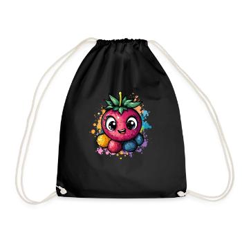 La joie des baies avec les yeux - Sac de sport léger - noir - Devant