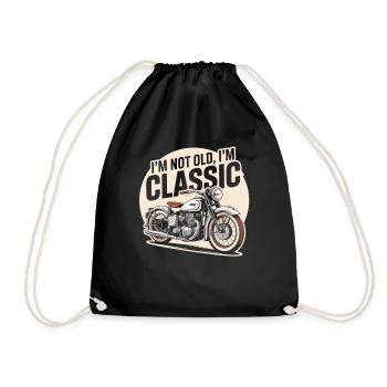 Motards vintage : classiques au lieu d’anciens - Sac de sport léger - noir - Devant