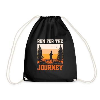 Course à pied Profitez du Voyage Marathon Cadeau - Sac de sport léger - noir - Devant