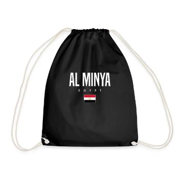 Al Minya Egypt - Drawstring Bag - black - Front