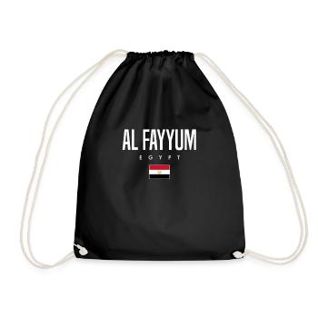 Al Fayyum Egypt - Drawstring Bag - black - Front