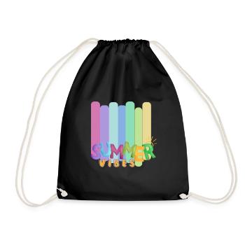Summer Vibes Only | Tropical Beach T-Shirt - Sac de sport léger - noir - Devant