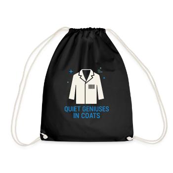 Clinical Lab Tech Diagnostic Science Data Nerd - Drawstring Bag - black - Front