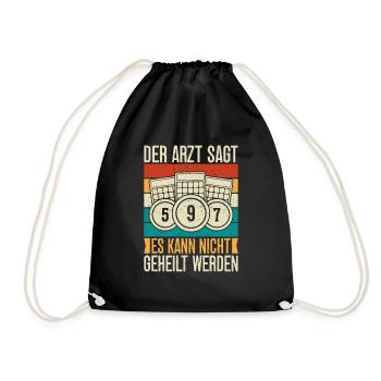 Bingo Game Der Arzt Sagt Kann Nicht Geheilt Werden - Turnbeutel - Schwarz - Vorne