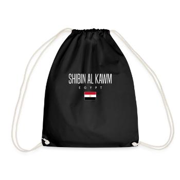 Shibin Al Kawm Egypt - Drawstring Bag - black - Front