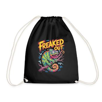 Chemise caméléon flippée - Sac de sport léger - noir - Devant