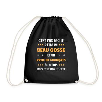 Prof de francais - Sac de sport léger - noir - Devant