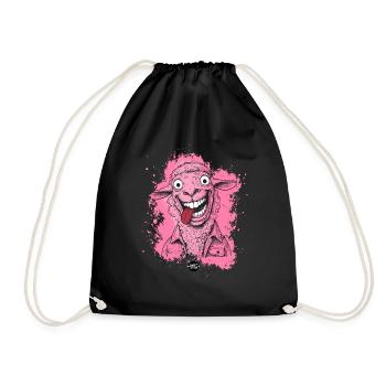 Woolly Unhinged - Drawstring Bag - black - Front