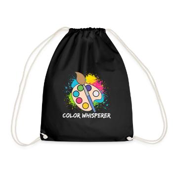 Funny Art Painter Color Whisperer Drawing - Turnbeutel - Schwarz - Vorne
