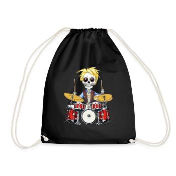 TAMBOURS SQUELETTES - Sac de sport léger - noir - Devant