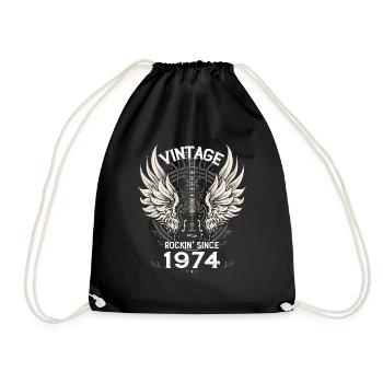 Vintage Rockin' Since 1974 – 51 ans d’audace - Sac de sport léger - noir - Devant