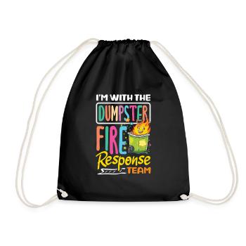 Dumpster Fire Response Team Leader - Drawstring Bag - black - Front