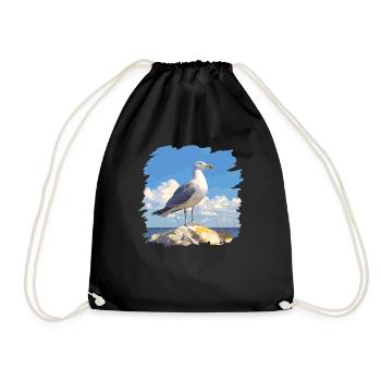Seagulls Seagull - Drawstring Bag - black - Front