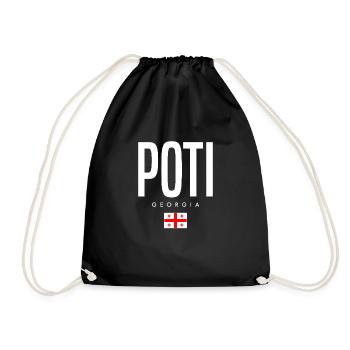 Poti, Géorgie - Sac de sport léger - noir - Devant