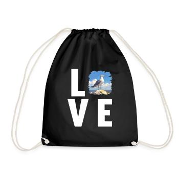 Seagulls Seagull - Drawstring Bag - black - Front