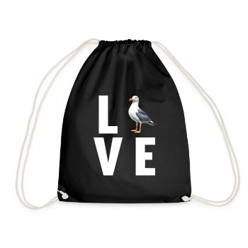 Seagulls Seagull - Drawstring Bag - black - Front