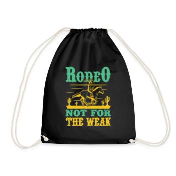 Western Rider Rodeo Not For The Weak Rodeo - Drawstring Bag - black - Front