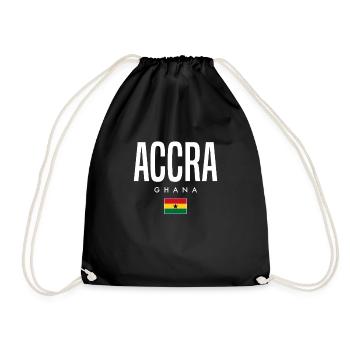 Accra, Ghana - Sac de sport léger - noir - Devant