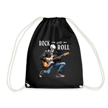 MUSICIAN GUITAR ROCK AND ROLL - Drawstring Bag - black - Front