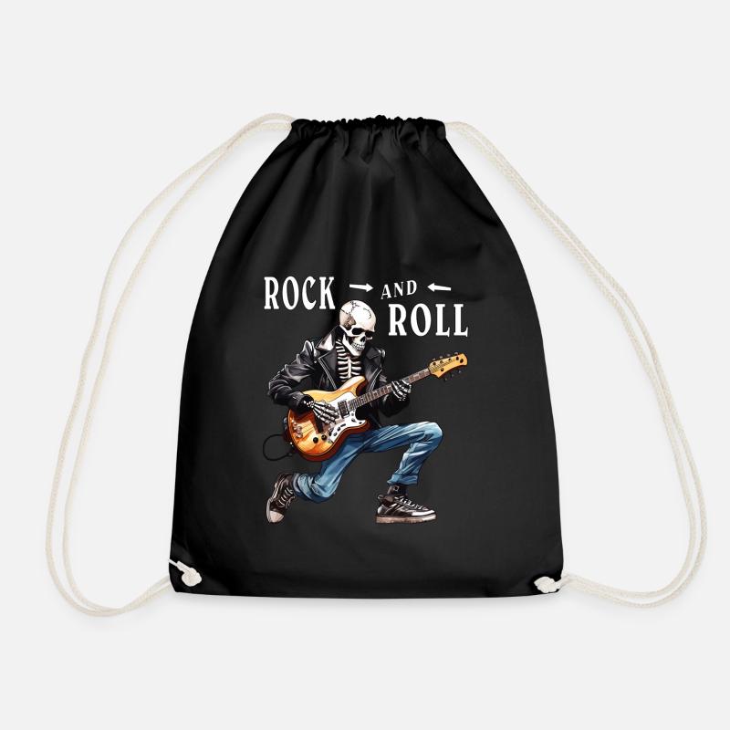 MUSIKER GITARRE ROCK AND ROLL - Turnbeutel - Schwarz