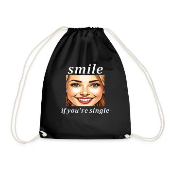 FRAU SMILE si vous êtes célibataire - Sac de sport léger - noir - Devant