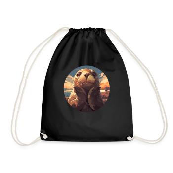 Seals, Seal - Drawstring Bag - black - Front