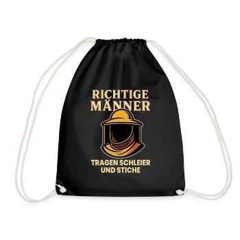 Abeilles Apiculteur Vrai Hommes Porter Voile - Sac de sport léger - noir - Devant