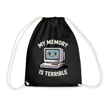 Ma mémoire est terrible Drôle d’ordinateur Drôle de codage - Sac de sport léger - noir - Devant
