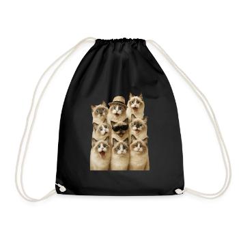 Ragdoll - Turnbeutel - Schwarz - Vorne