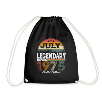 Legends were born in July 1975 - Drawstring Bag - black - Front