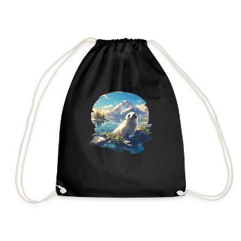 Seals, Seal - Drawstring Bag - black - Front