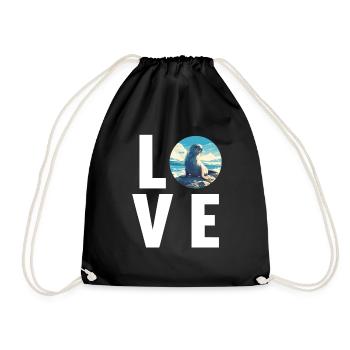 Seals, Seal - Drawstring Bag - black - Front