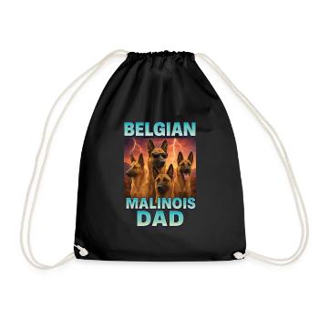 Belgischer Malinois - Turnbeutel - Schwarz - Vorne