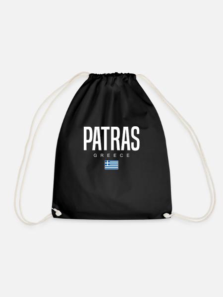 Patras Griechenland - Turnbeutel - Schwarz